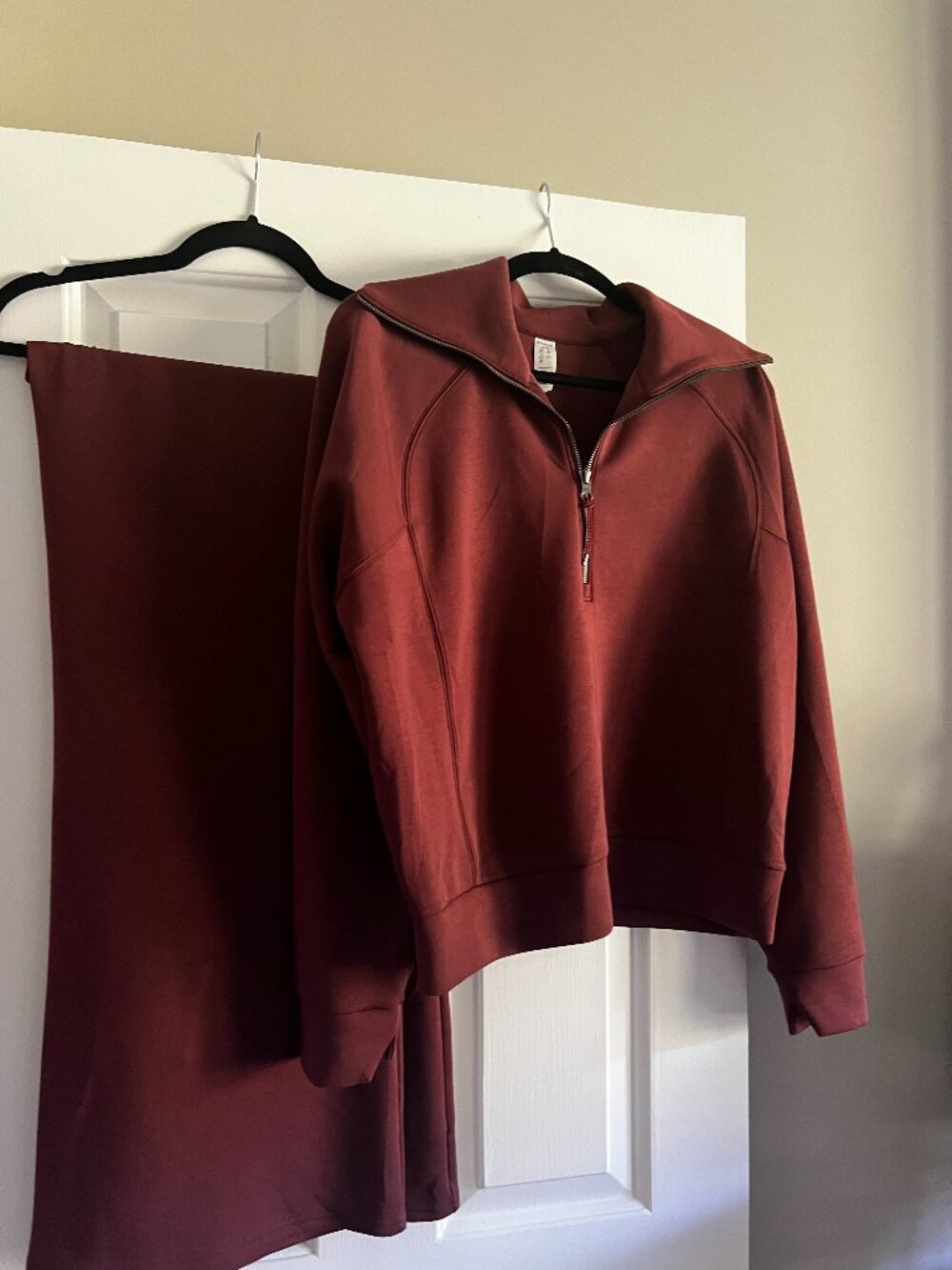 SPANX AirEssentials matching set - Half-zip pullover & Wide leg drawstring pants